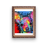 broderie diamant chihuahua colore cadre
