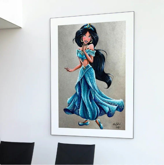 version moderne de la robe de Jasmine  Princesse disney, Illustration de  mode, Robe princesse disney