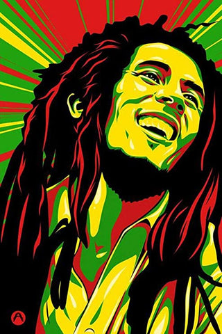 Broderie Diamant Bob Marley Jamaïque
