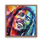 Broderie Diamant Bob Marley Sourire cadre