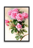 Broderie Diamant Bouquet de Roses cadre