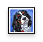 Broderie Diamant Cavalier King Charles Cadre