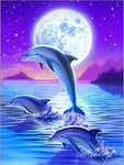 broderie diamant dauphin clair de lune