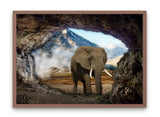 Broderie Diamant elephant dans la Grotte cadre