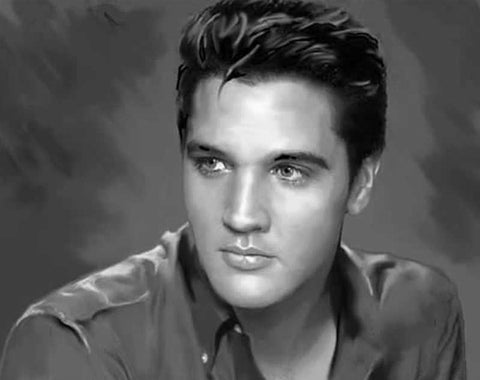 Broderie Diamant Elvis Presley Profil