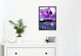 Broderie Diamant Papillon Violet dans la Nature decor