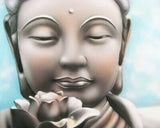 Broderie Diamant Statue Bouddha & Lotus 
