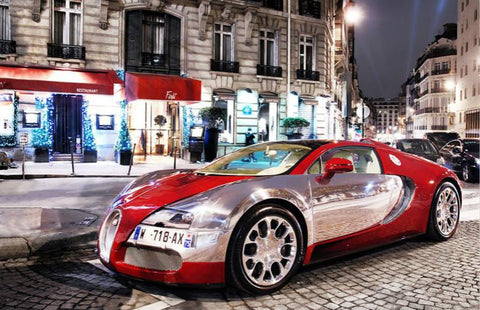 Broderie Diamant Voiture Bugatti 