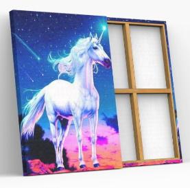 broderie diamant licorne