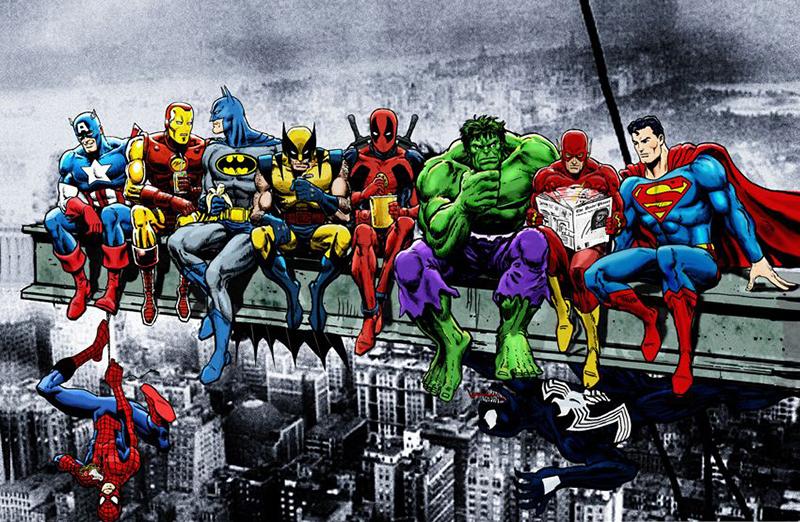 broderie diamant super heros