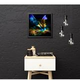 broderie diamant chat fluorescent decor