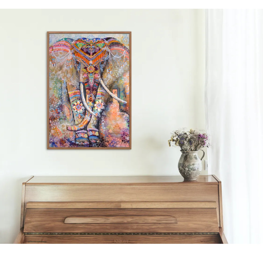 Broderie Diamant elephant Spirituel decor