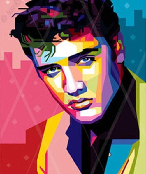 Broderie Diamant Elvis Presley Pop Art 