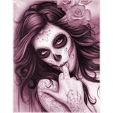 broderie diamant mexicaine crane