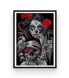 Kit Broderie Diamant Tête de Mort cadre