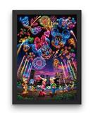 broderie diamant feu d artifice disney cadre