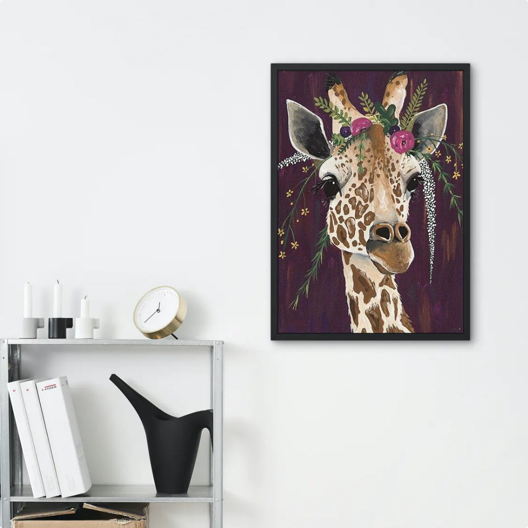 Broderie Diamant La Girafe Décorée Décor