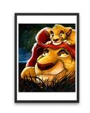 broderie diamant le roi lion cadre