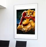 broderie diamant le roi lion decor