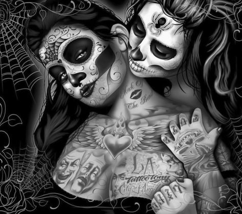 Broderie Diamant Les Catrinas 