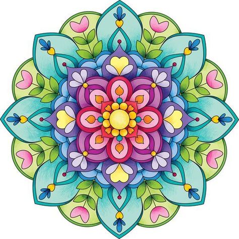 Broderie Diamant Mandala Rosaces Fleuries 
