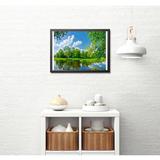 broderie diamant paysage verdoyant decor