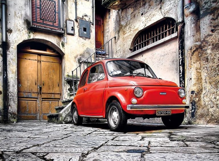 Broderie Diamant Petite Voiture Italienne 