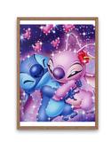 broderie diamant stitch et son amoureuse cadre