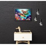 broderie diamant tortue de mer decoration