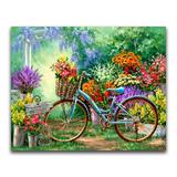 Broderie Diamant Velo et Decor Fleuri