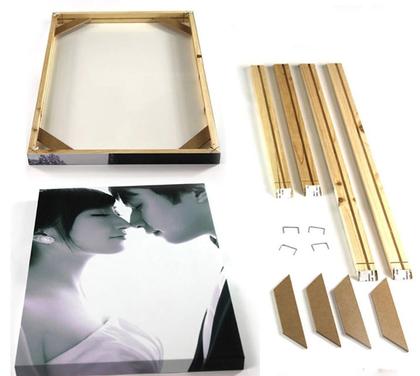 cadre en bois broderie diamant